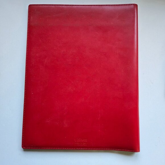 PINETTI Smooth Red Leather Notepad Cover, A4 - Picture 10 of 11
